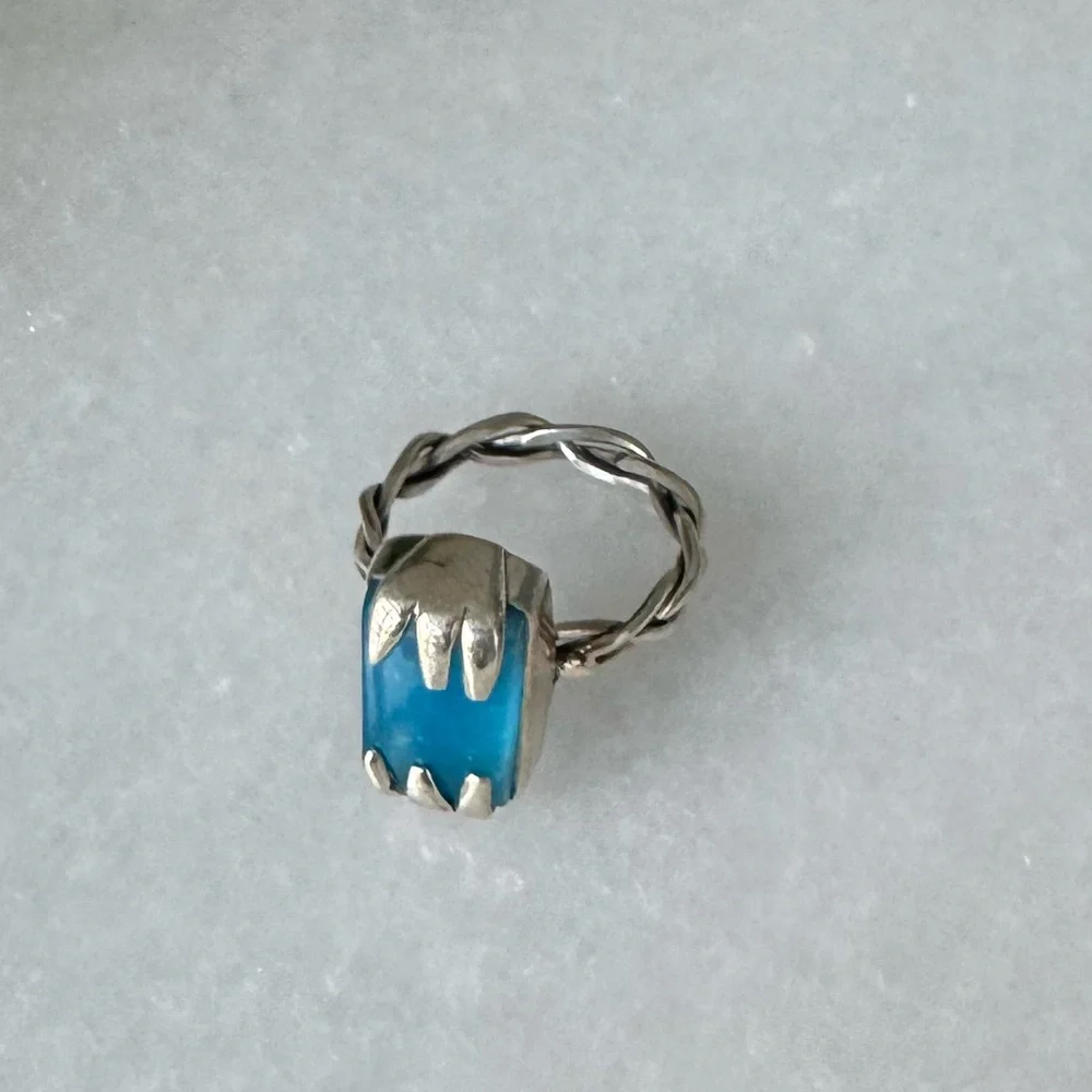 NWOT Sundance Craggy Peak Ring, Smithsonite, Sterling Silver